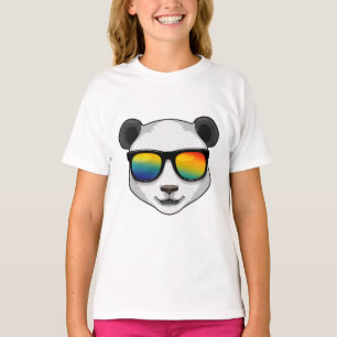 T-shirt Panda avec lunettes de soleil