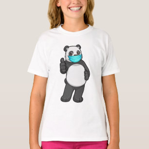 T-shirt Panda avec masque visage