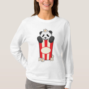 T-shirt Panda avec Popcorn
