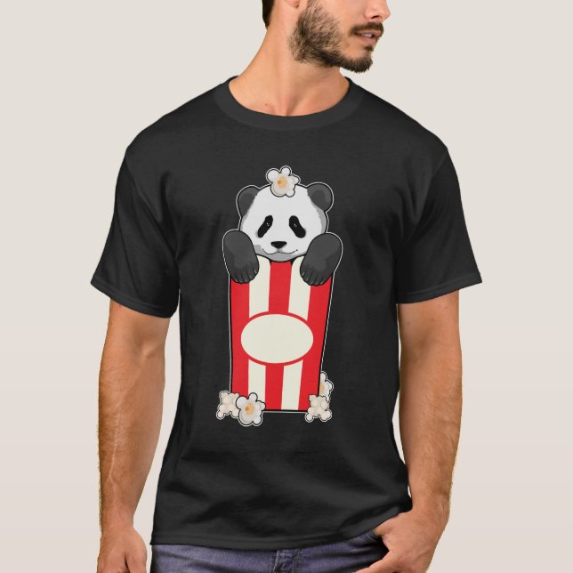 T-shirt Panda avec Popcorn (Devant)