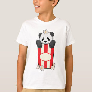 T-shirt Panda avec Popcorn