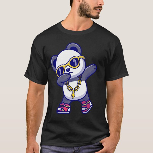 T-shirt Panda avec Shades Cool (Devant)