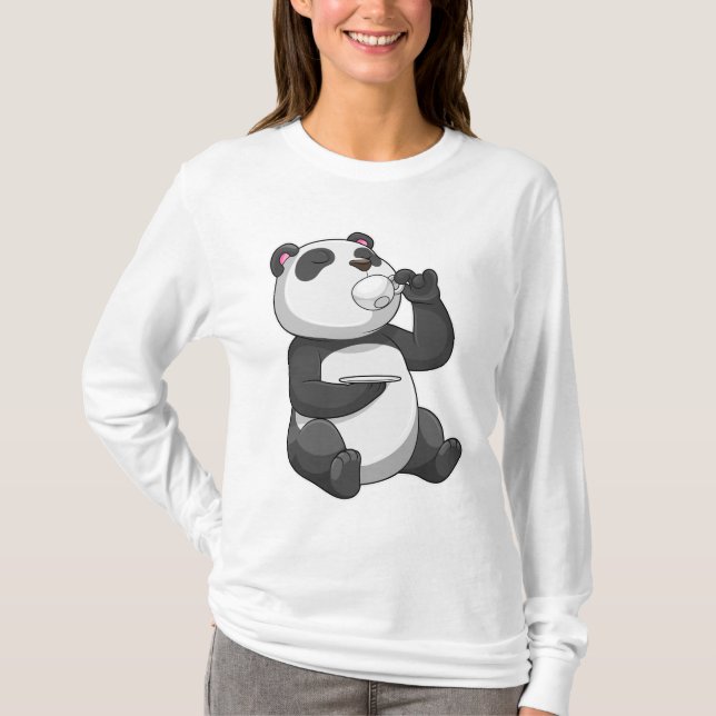 T-shirt Panda avec Tea Cup (Devant)