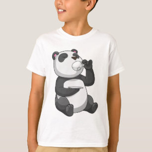 T-shirt Panda avec Tea Cup