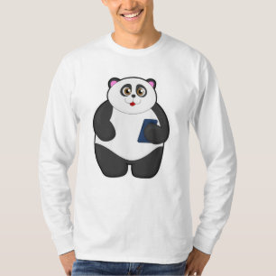 T-shirt Panda avec téléphone portable