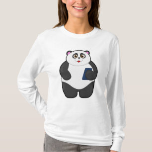 T-shirt Panda avec téléphone portable