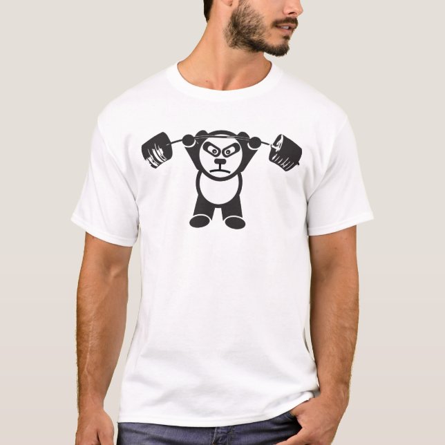T-shirt Panda Barbell - Presser (Devant)