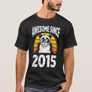 T-shirt Panda Bear Awesome depuis 2015 7e anniversaire 7 a