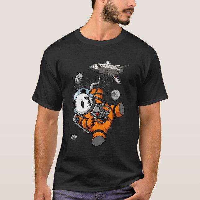 T-shirt Panda Bear Espace Astronaut Animal (Devant)