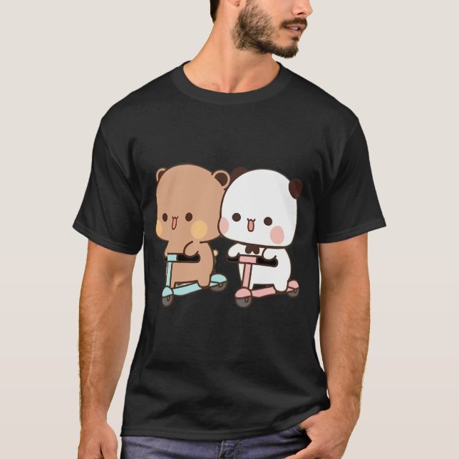 T-shirt Panda Bear Et Brownie True Love Bubu Dudu Couple (Devant)