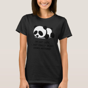 T-shirt Panda Bear for Lazy Person
