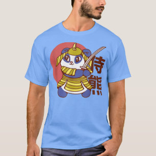 T-shirt Panda Bear Guerrier Samurai Avec Des Épées Pour Ga