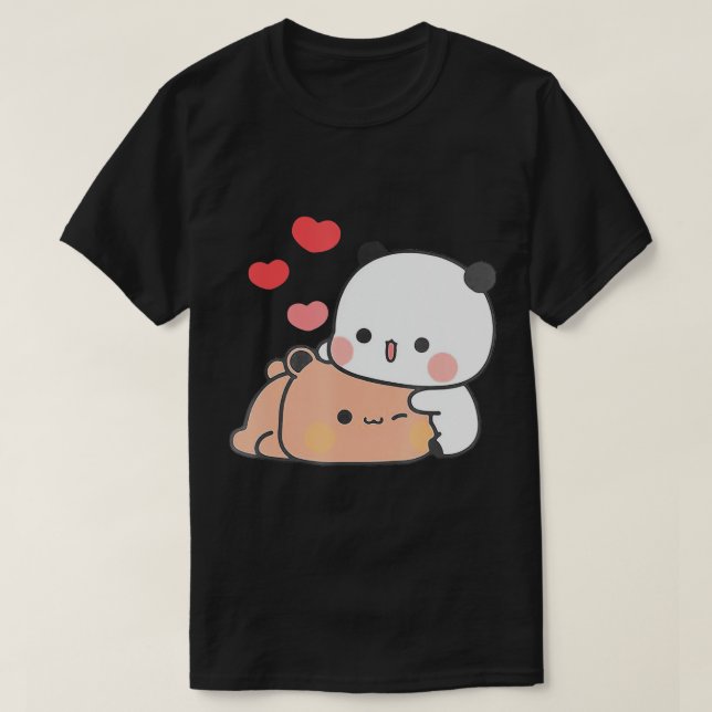T-shirt Panda Bear Hug Bubu Dudu Valentines Idée amusante  (Design devant)