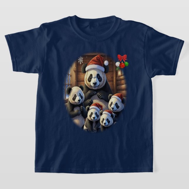 T-shirt Panda Bear Noël (Poser)