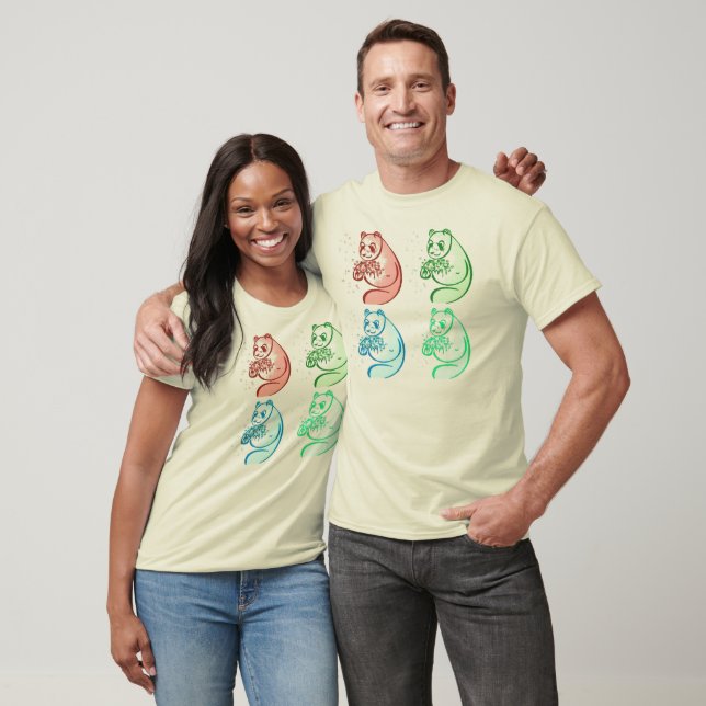 T-shirt Panda Bear Pop Art (Unisexe)