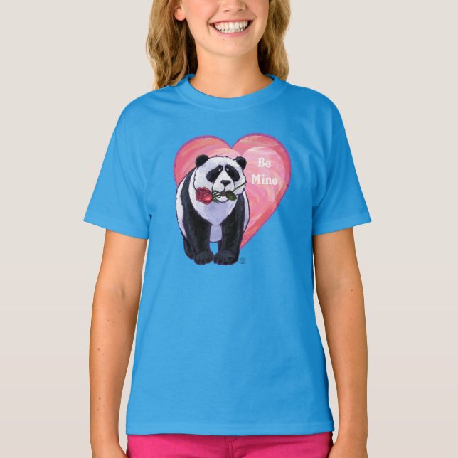 T-shirt Panda Bear Saint Valentin (Devant)