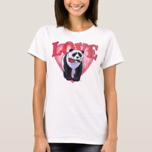 T-shirt Panda Bear Saint Valentin