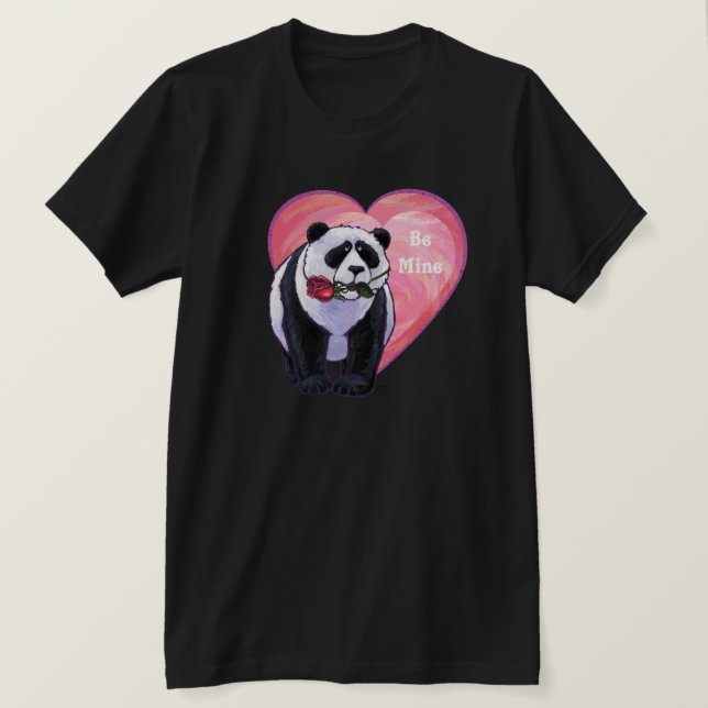 T-shirt Panda Bear Saint Valentin (Design devant)