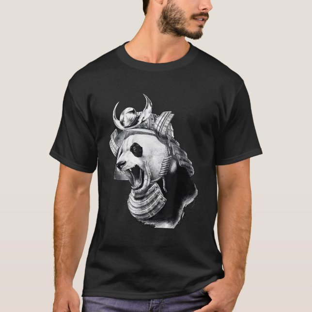 T-shirt Panda Bear Samurai Guerrier (Devant)