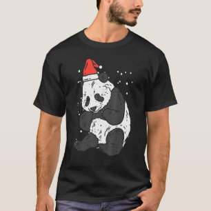 T-shirt Panda Bear Santa Chapeau Noël Noël Noël Noël Noël 