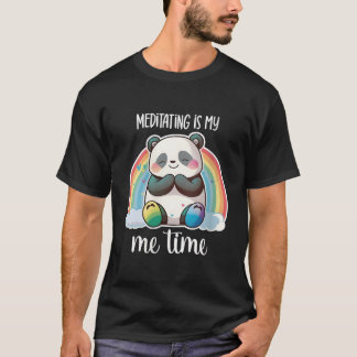 T-shirt Panda Bear Yoga Meditating Panda Meditation