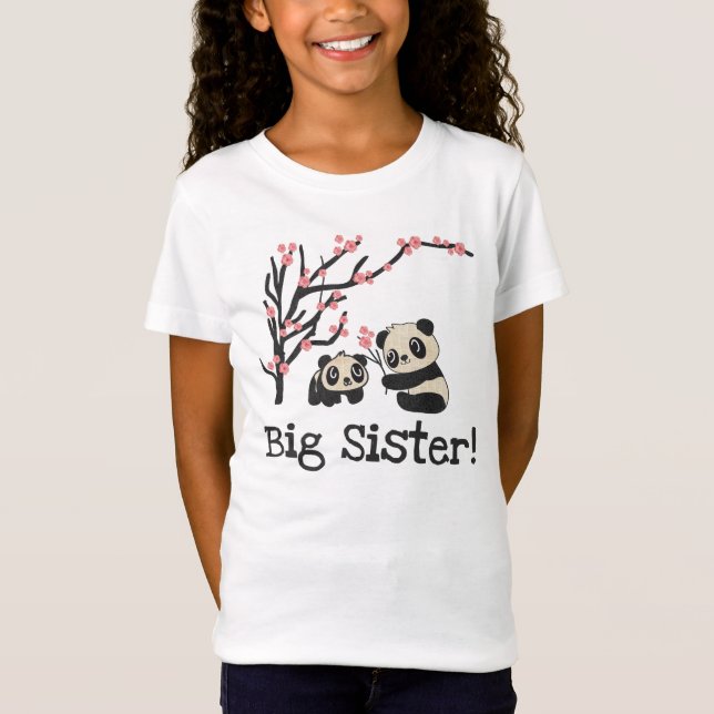 T-Shirt Panda Bears Big Soeur (Devant)