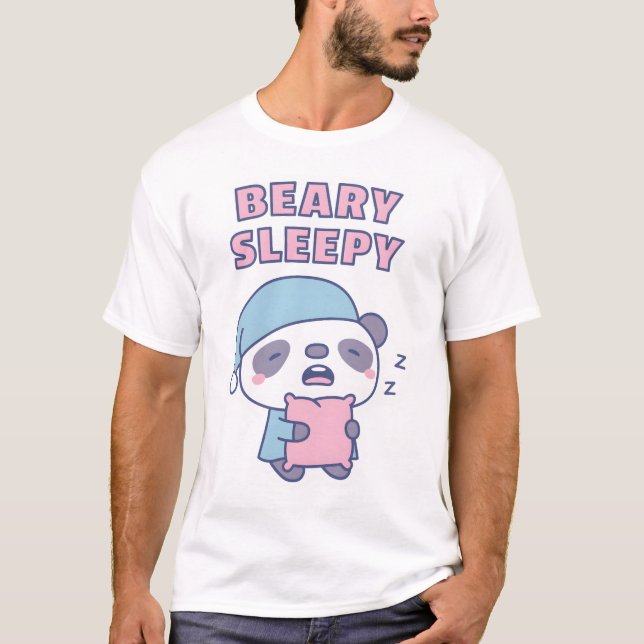 T-shirt Panda Béary Beurre Bleu Pun Doux (Devant)