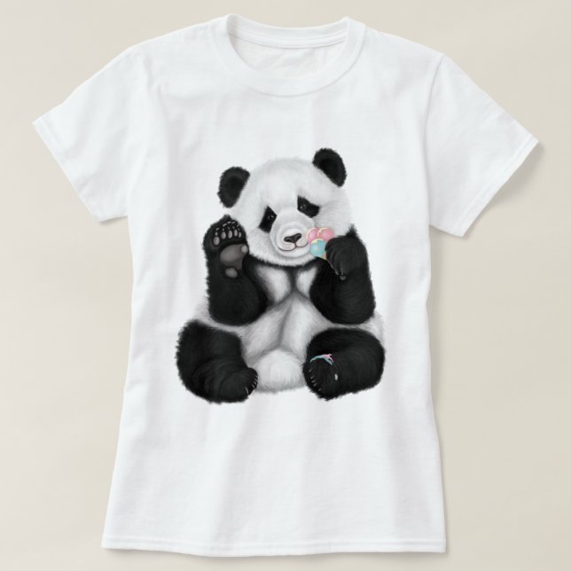 T-shirt Panda bébé (Design devant)