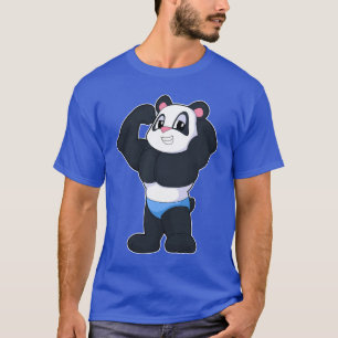 T-shirt Panda Bodybuilder Bodybuilding Sports