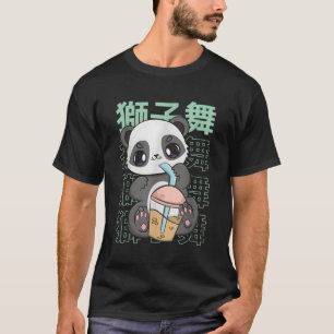 T-shirt Panda Boire Des Perles Boba Pour Bubble Thé Lait K