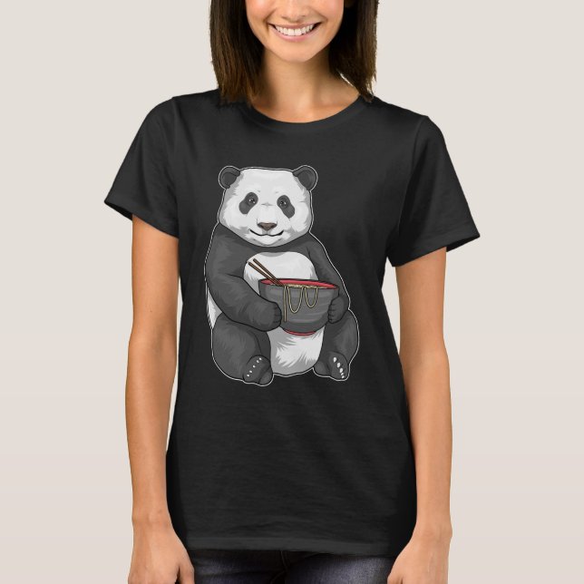 T-shirt Panda Bowl Ramen (Devant)