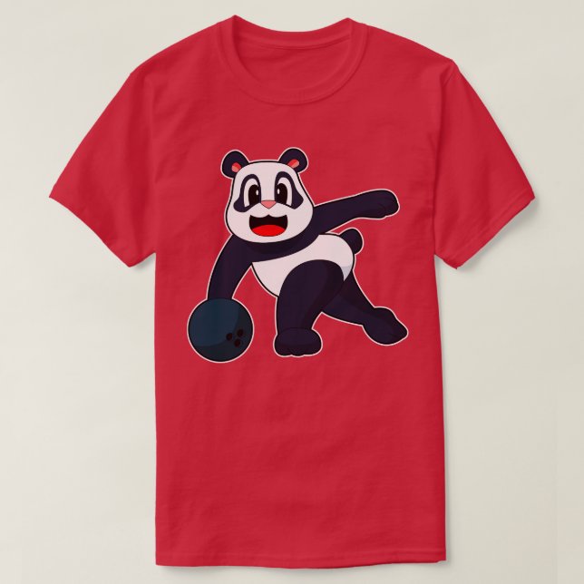 T-shirt Panda Bowling (Design devant)