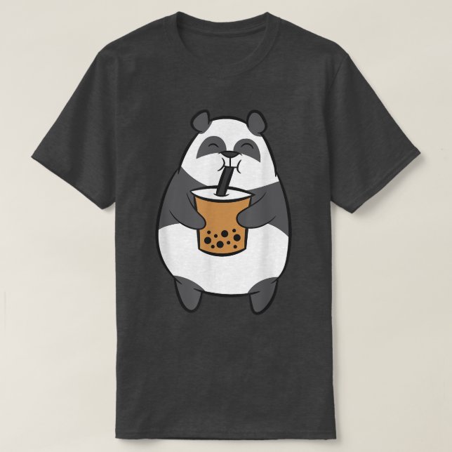 T-shirt Panda Bubble Tea Kawaii Panda Ours Avec B (Design devant)