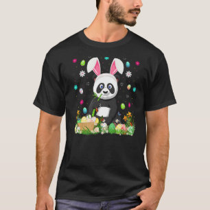 T-shirt Panda Bunny Oeuf de Pâques Funny Panda dimanche de