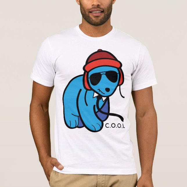 T-shirt panda, C.O.O.L (Devant)