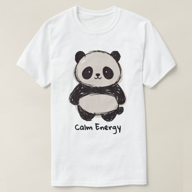 T-shirt Panda Calm Energy (Design devant)