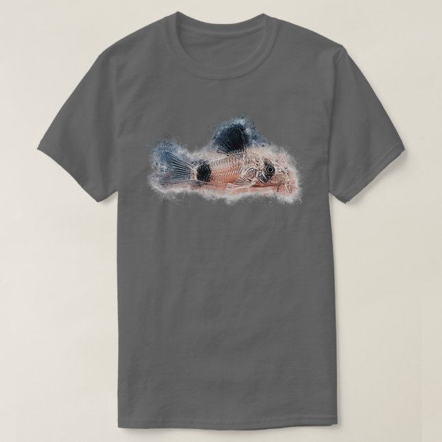 T-shirt Panda catfish Corydoras panda (Design devant)