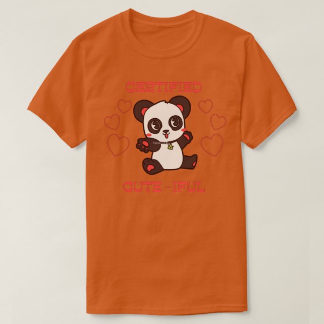 T-shirt panda certifié (Design devant)