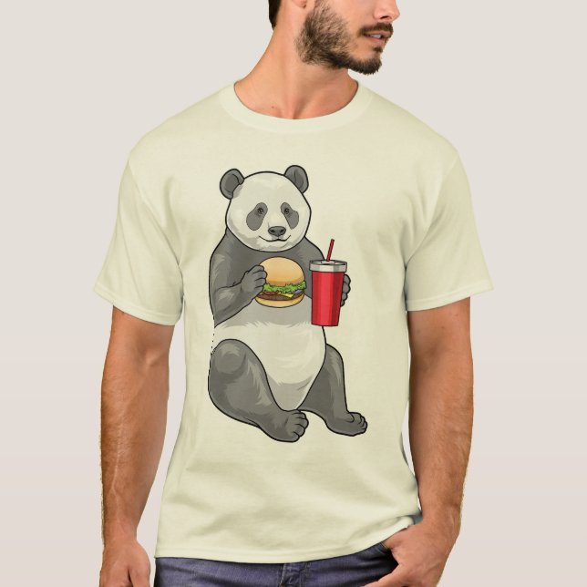 T-shirt Panda Cheeseburger (Devant)