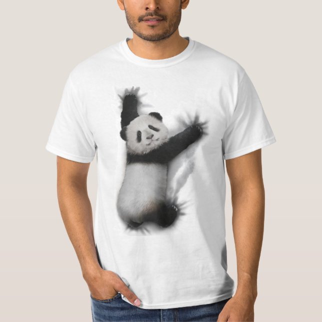 T-shirt Panda Chemise Humoristique Graphisme Animal T-Shir (Devant)
