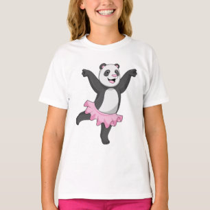 T-shirt Panda comme Ballerina au Ballet