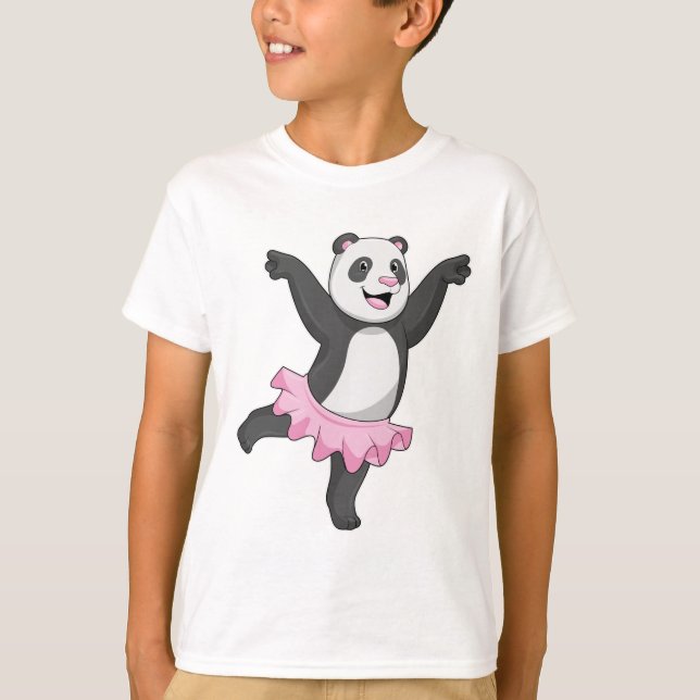 T-shirt Panda comme Ballerina au Ballet (Devant)