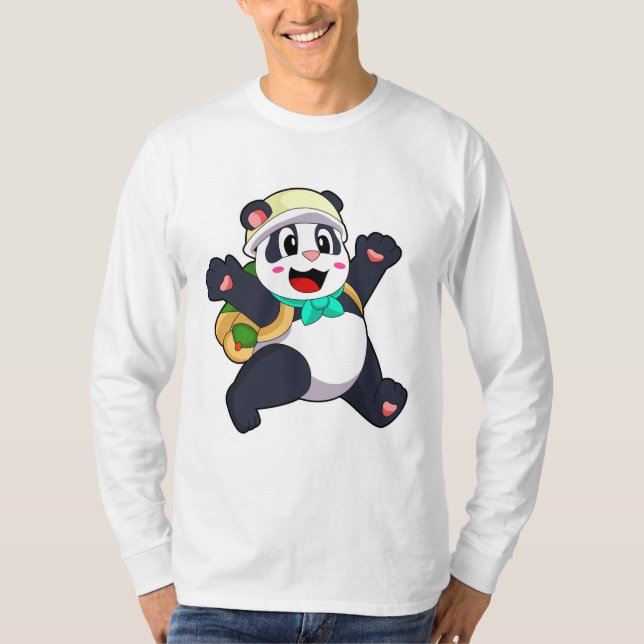 T-shirt Panda comme étudiant (Devant)