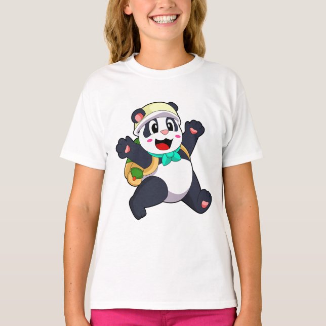 T-shirt Panda comme étudiant (Devant)