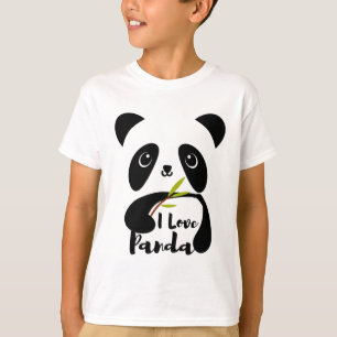 T-shirt Panda convivial pour les animaux