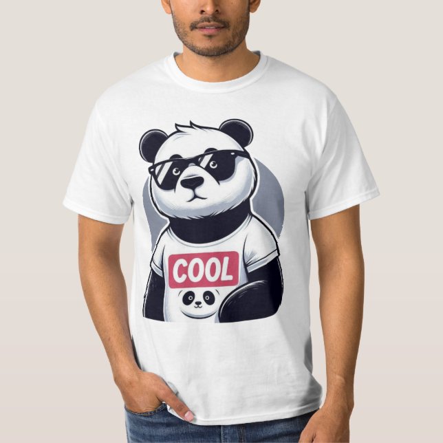 T-shirt panda cool (Devant)