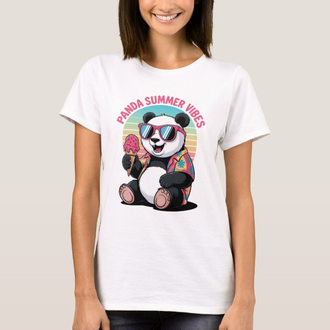 T-shirt  Panda Cool Été Glace Enfant (Devant)