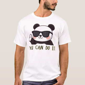T-shirt Panda Cool Fingers tu peux le faire