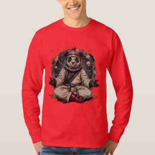 T-shirt Panda cosmique : Chaleur avant combat