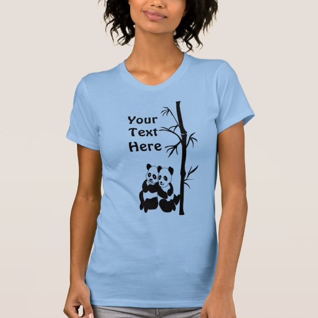 T-shirt Panda Couple (Devant)